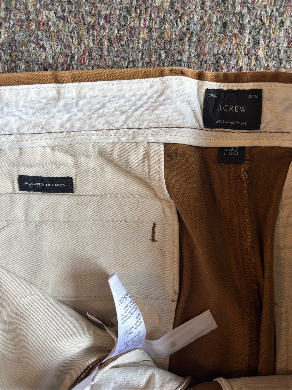 Men's Classic Straight Chinos in Caramel Brown - Picture 3 of 6
